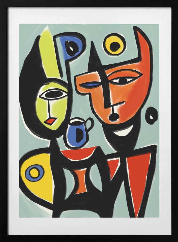 Cat alien family - Art Print by Little Dean