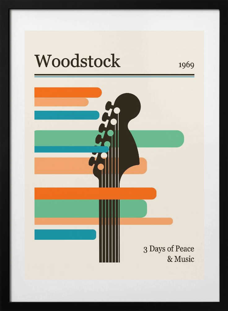 Woodstock Festival - Art Print by Retrodrome