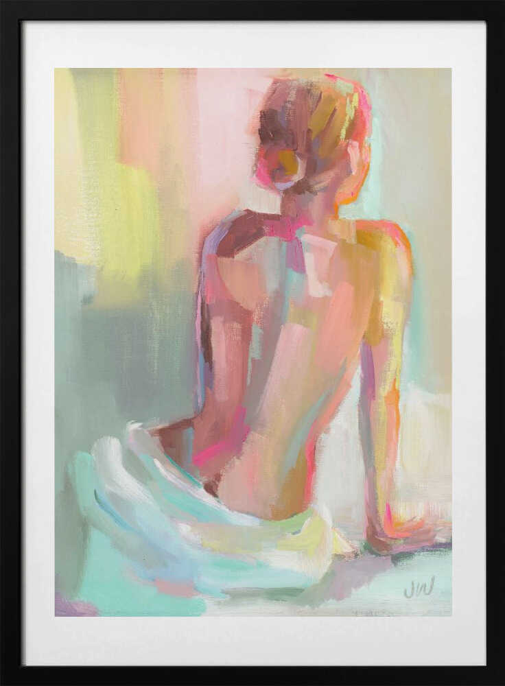 Woman Posing - Art Print by Jenny Westenhofer