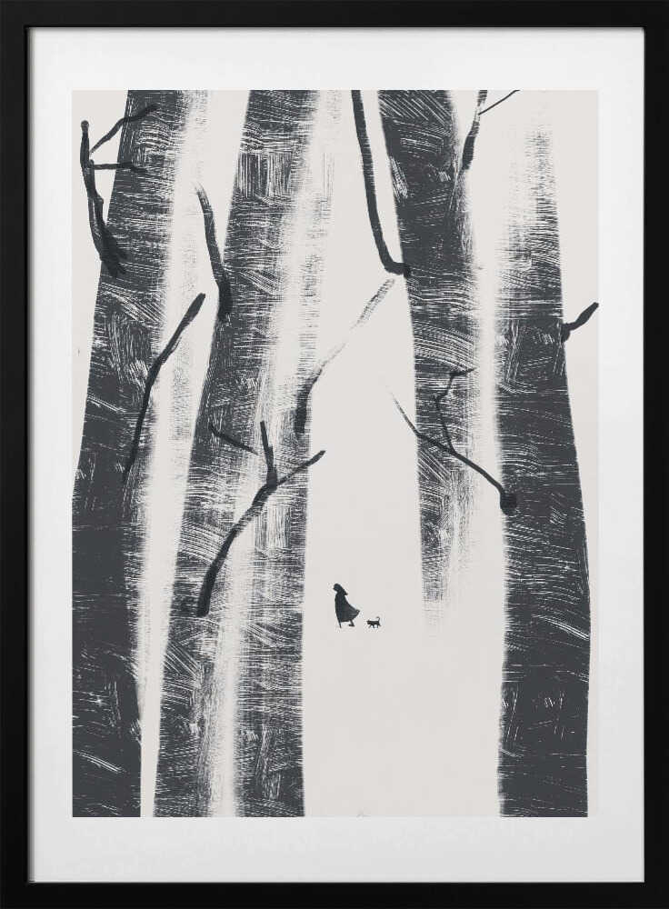 Nature Inspired Landscape - Art Print by Little Dean