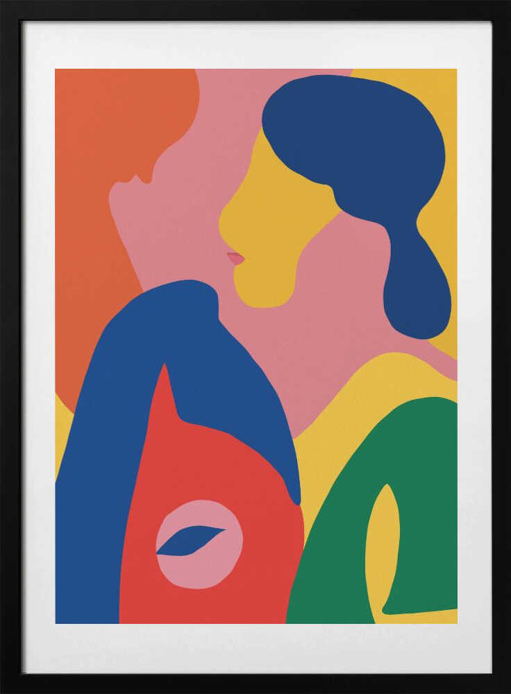 Essence Of Human Connection Through Bold - Art Print by Little Dean