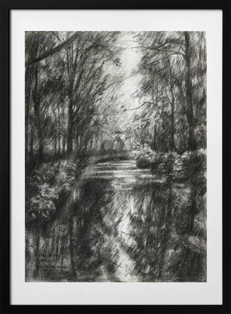 Winding Forest Path - Art Print by Corné Akkers