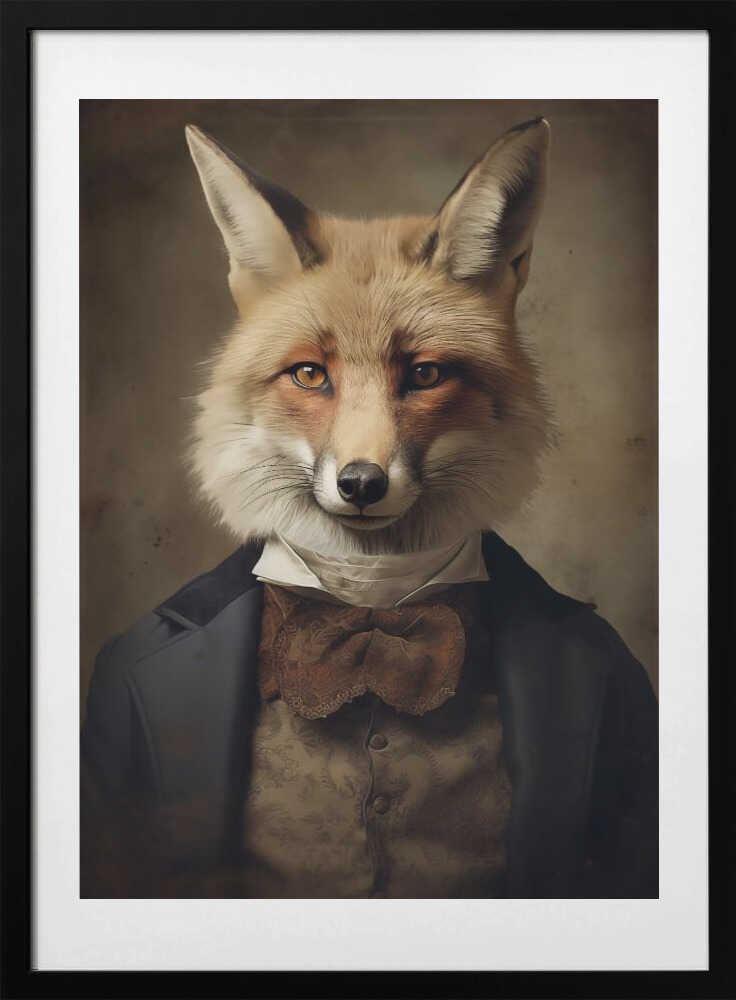Fox Portrait - Art Print by Andreas Magnusson