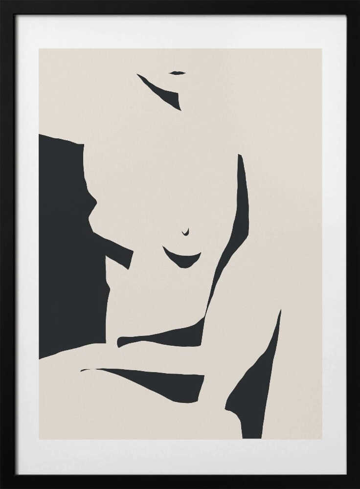 Negative nude - Art Print by Little Dean