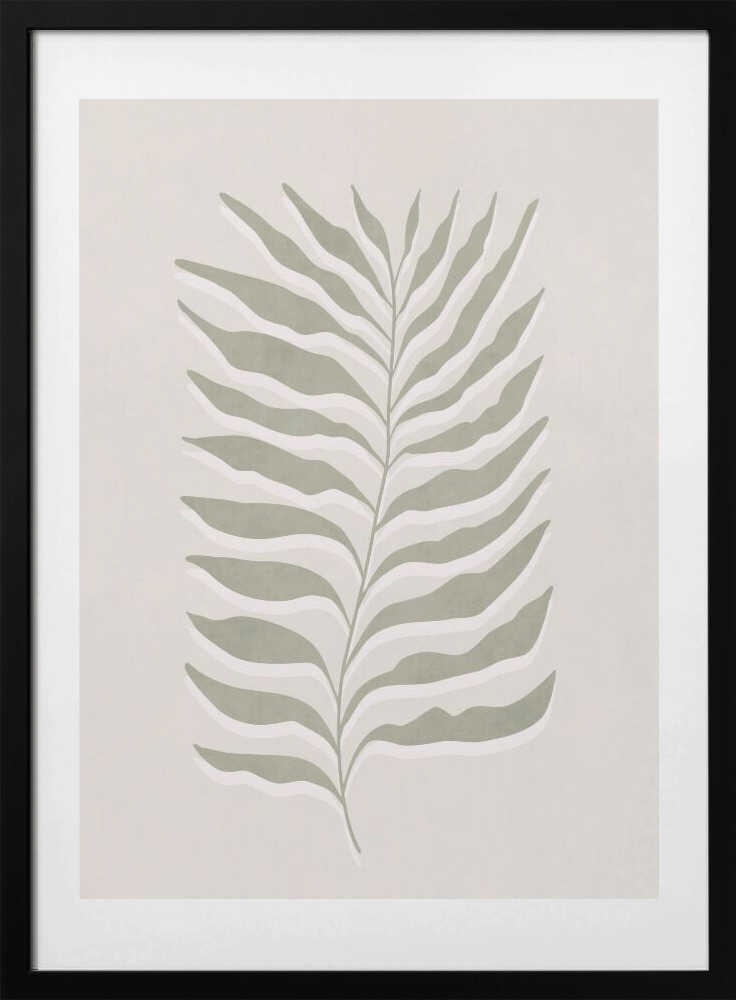 Olive Green Leaf - Art Print by Kathrin Pienaar