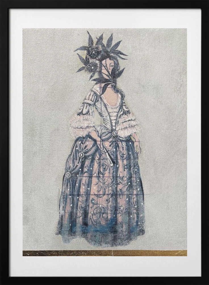 Rococo Cannabis Queen - Art Print by Karenina Fabrizzi