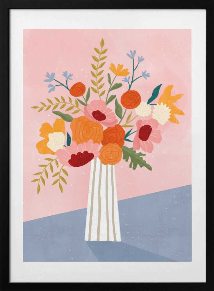 Modern Floral Arrangement - Art Print by Bea Müller