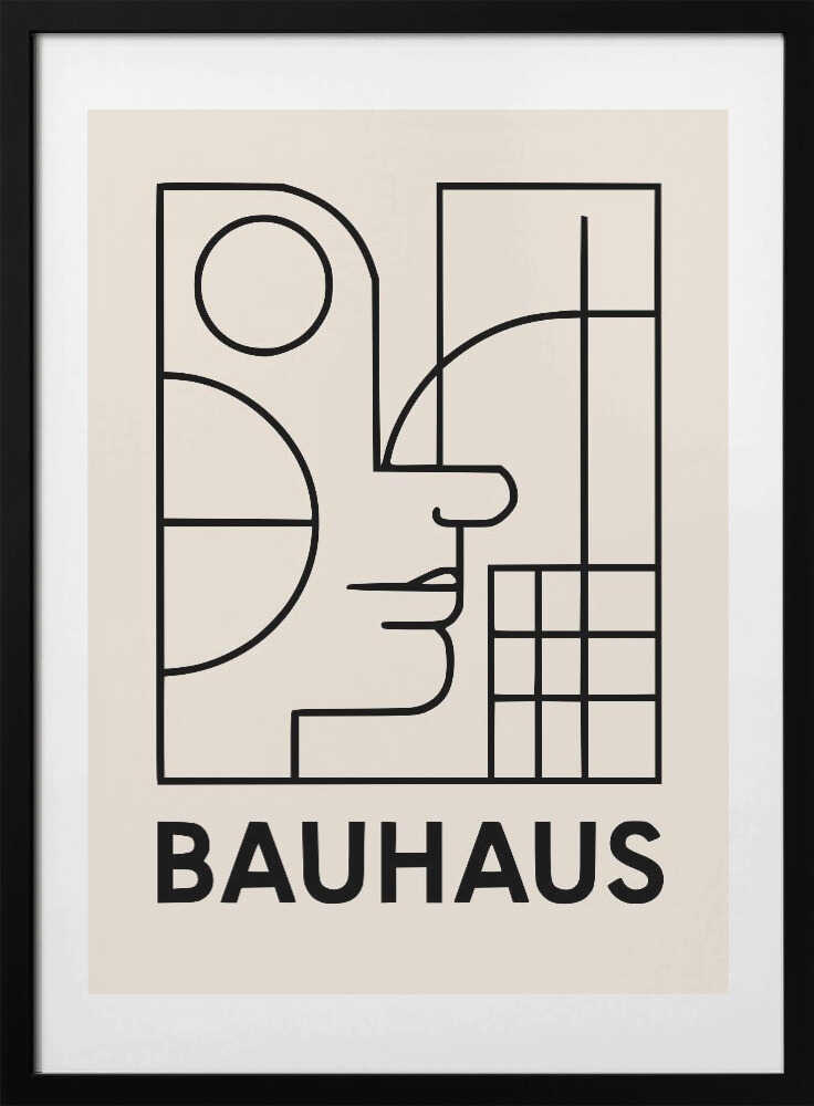 Bauhaus Geometric Design 7 - Art Print by Little Dean