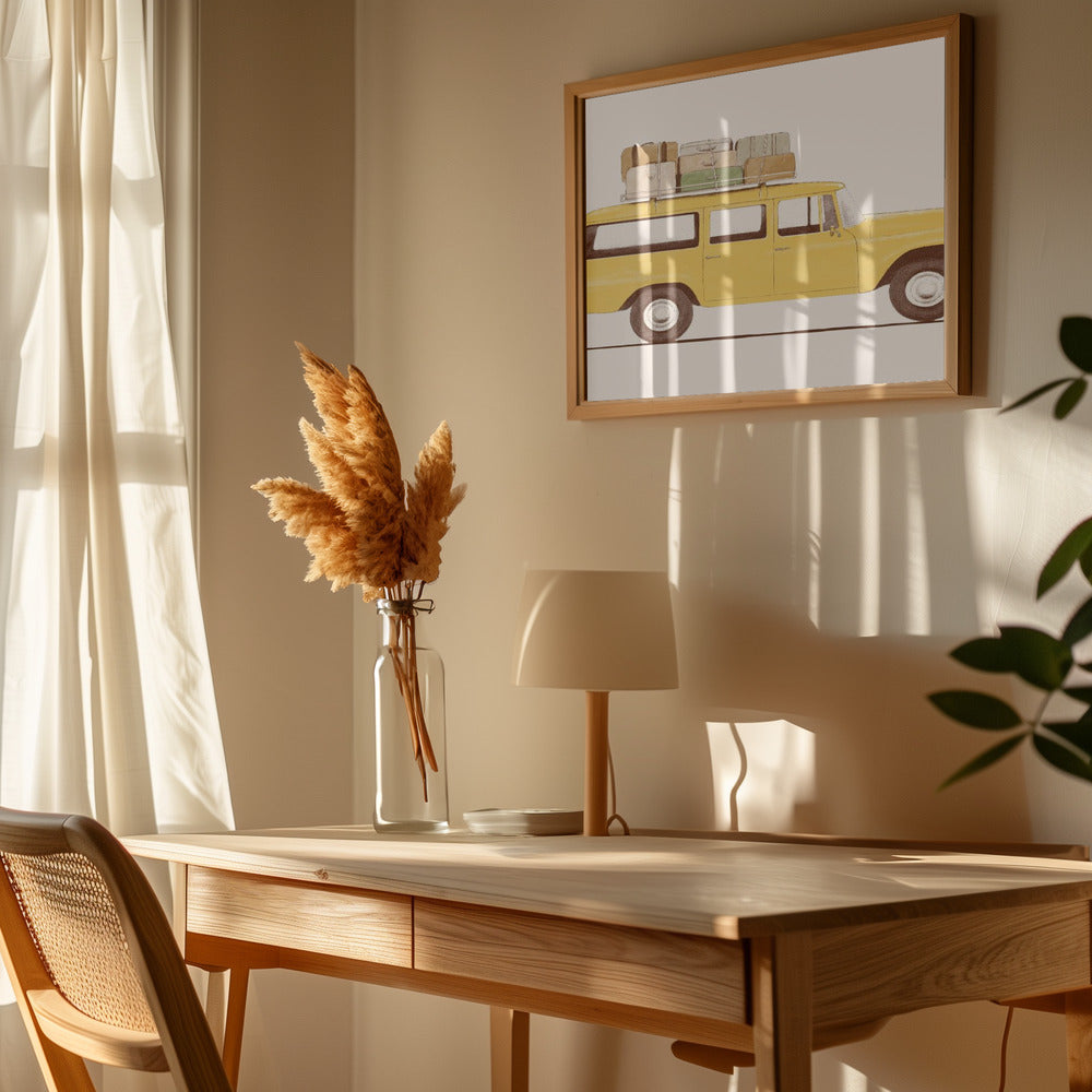 Summer Car - Art Print by Florent Bodart