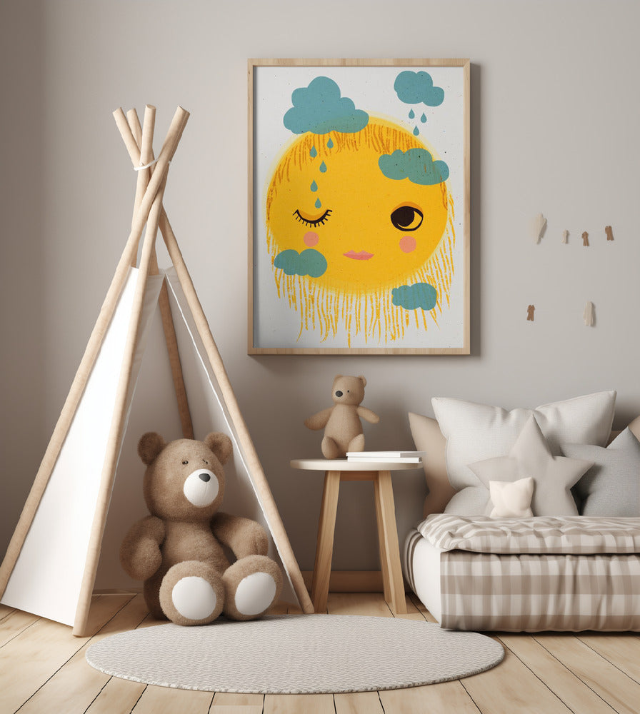Sun's Mixed Emotions - Art Print by Treechild