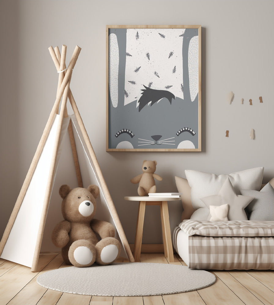 Whiskered Serenity - Art Print by Treechild