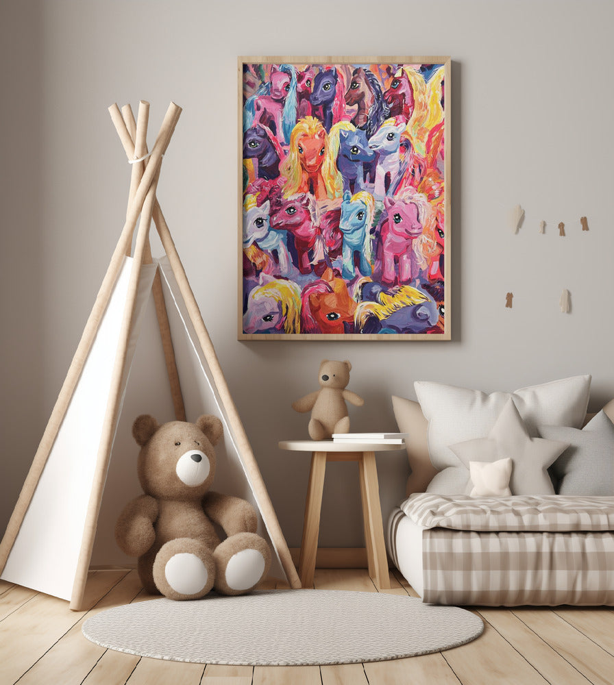 Ponies - Art Print by Pauline Wegman | Key and Sea Creative