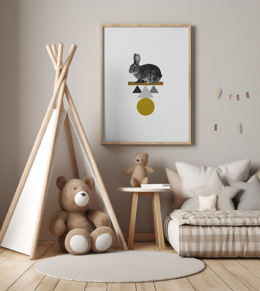 Tribal Rabbit - Art Print by Orara Studio