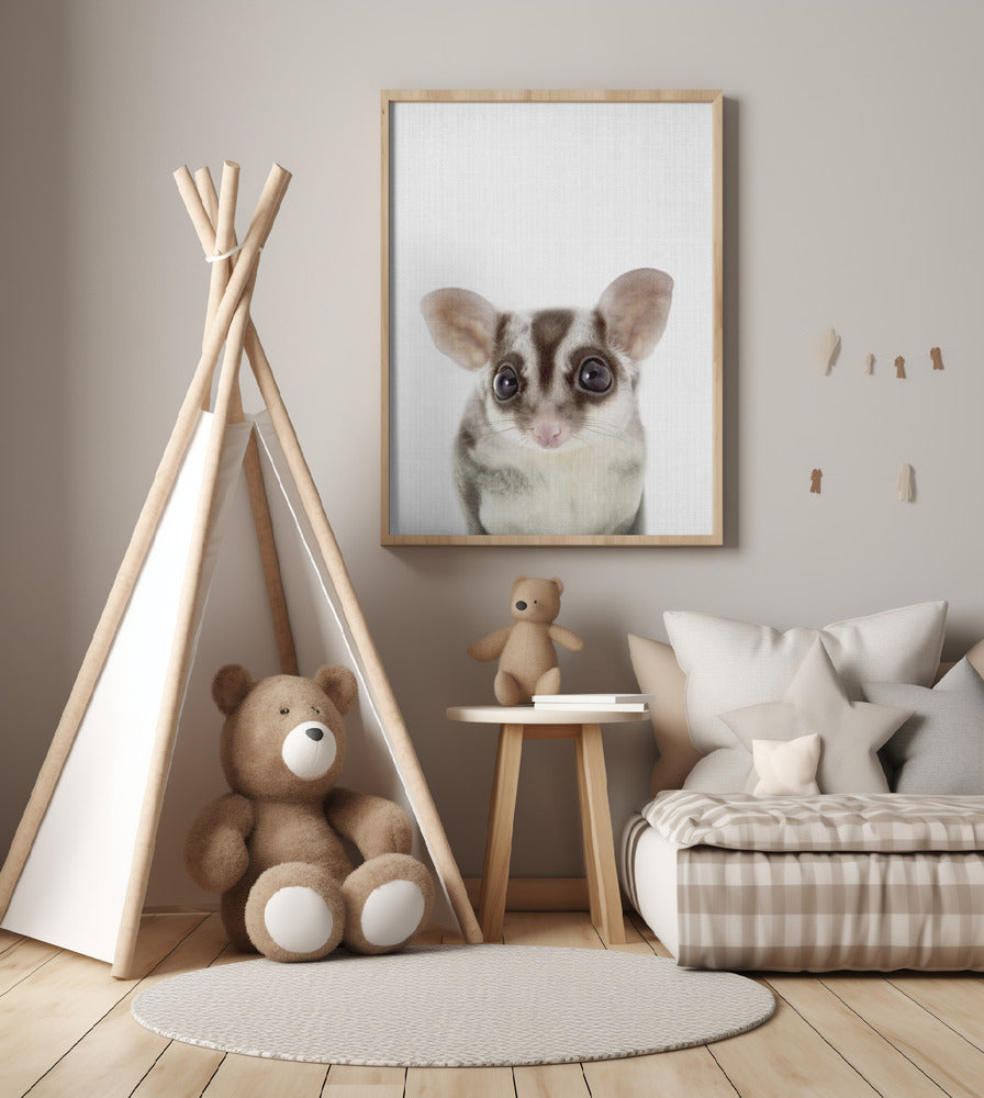 Peekaboo Sugarglider - Art Print by Lola Peacock