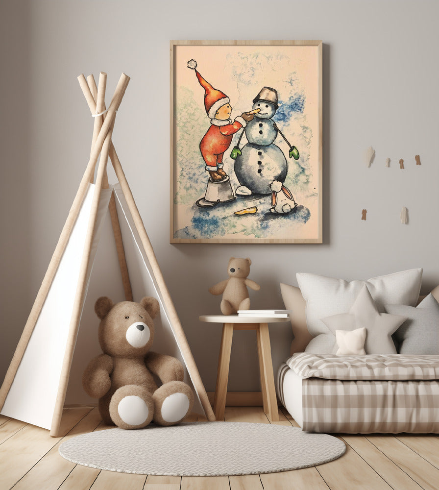 CHRISTMAS KIDS 3 - Art Print by Anda Bieza