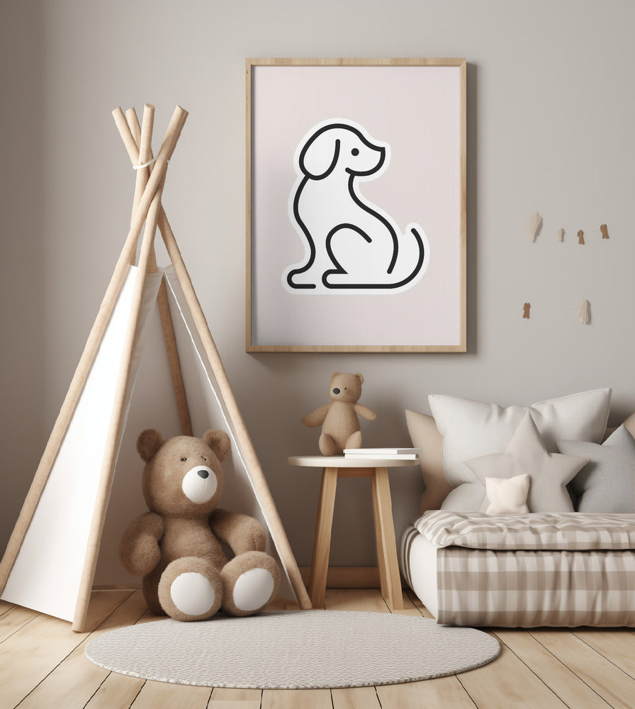 Dog Grey #1 - Art Print by kathrinmay
