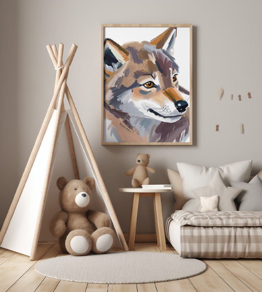 Wolf - Art Print by Ohkimiko