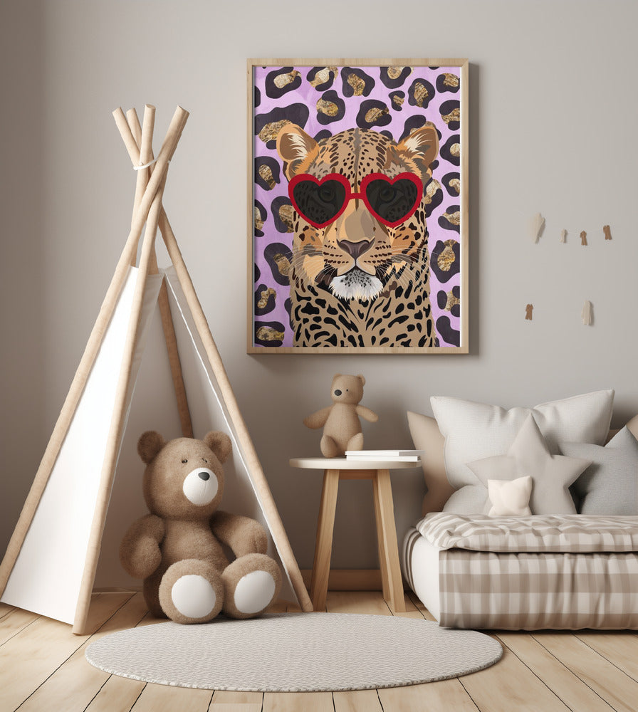 Leopard Print Leopard Pink - Art Print by Sarah Manovski