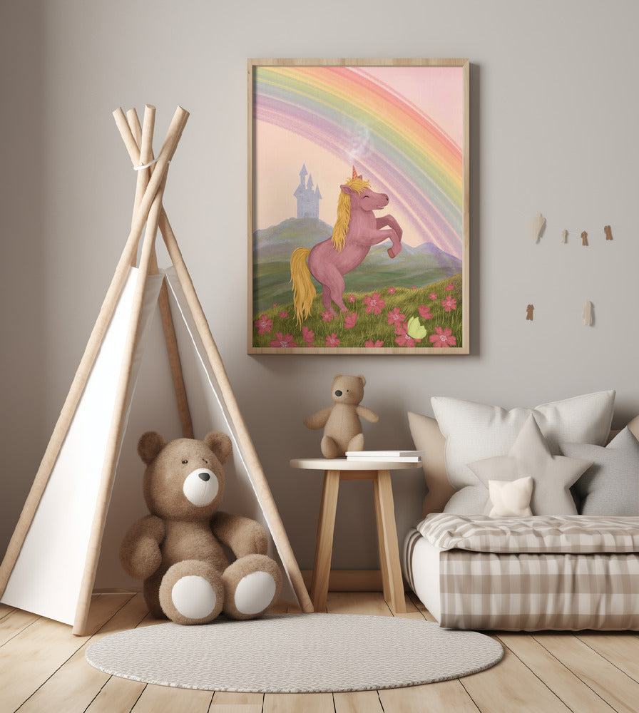 Rainbow Unicorn - Art Print by EMELIEmaria