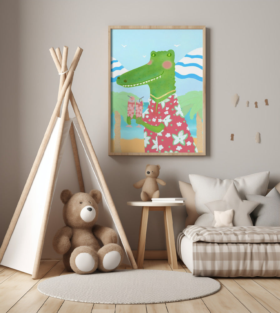 Tropical Refreshments - Art Print by Aliya Putrus