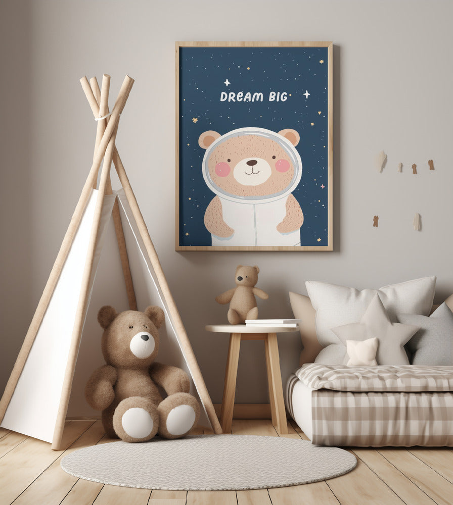 Space Explorer Bear - Art Print by Treechild