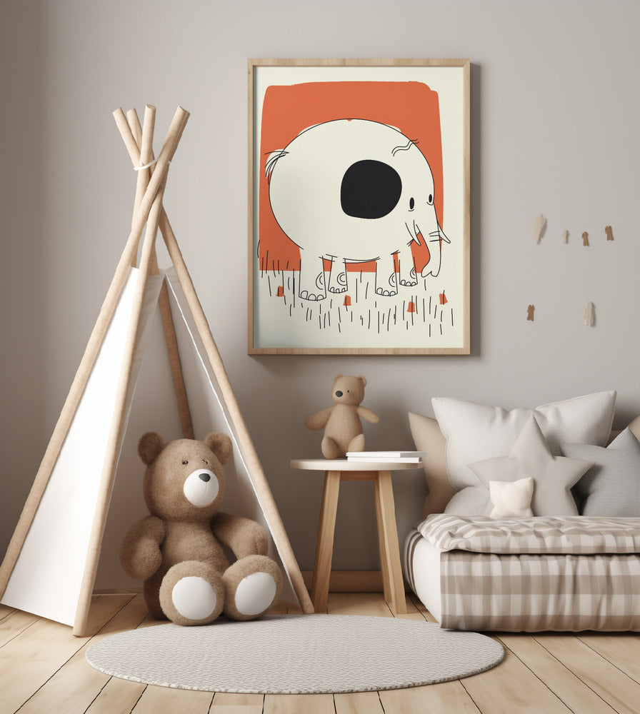 Elephant - Art Print by Nicholas