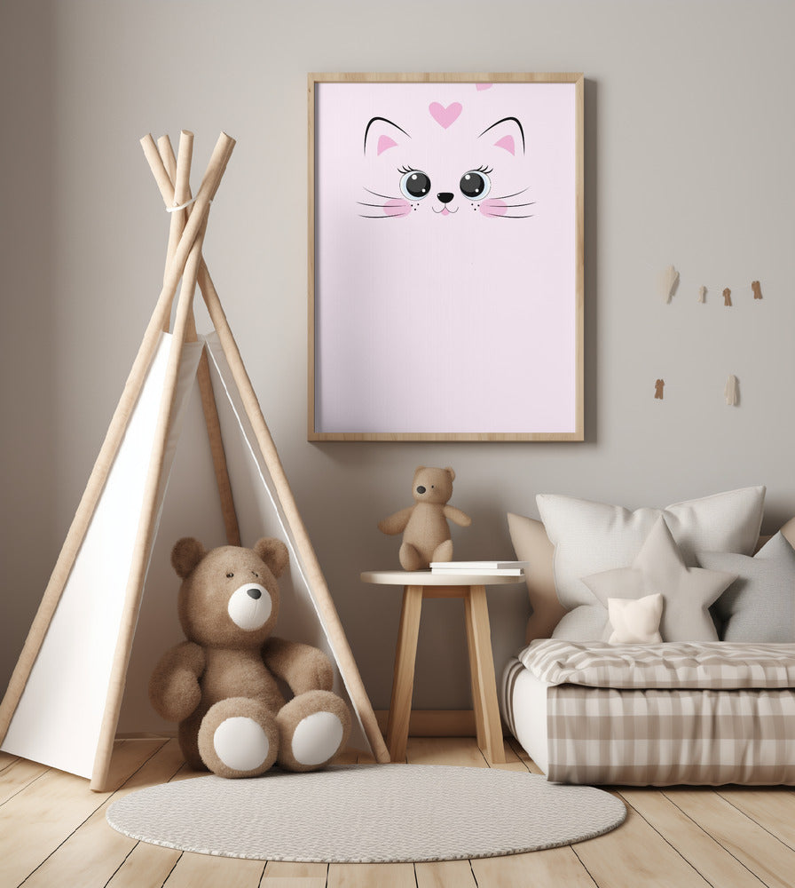 Pinky Cat - Art Print by Xuan Thai