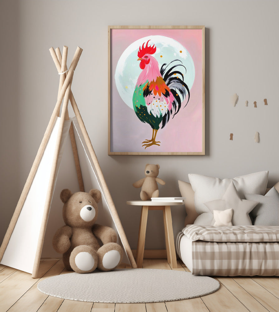 Charm Never Hurt a Rooster - Art Print by Uma Gokhale