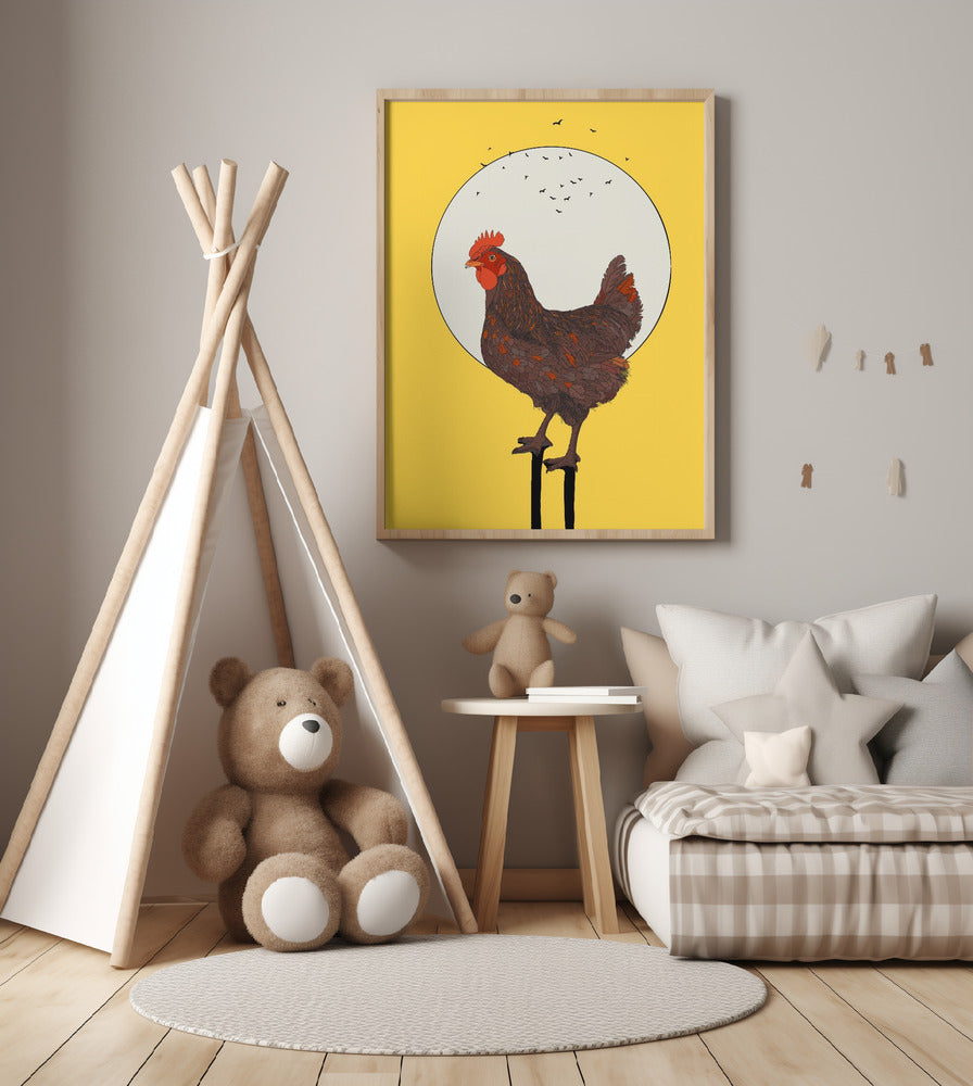 Rooster Sunrise - Art Print by Nicholas
