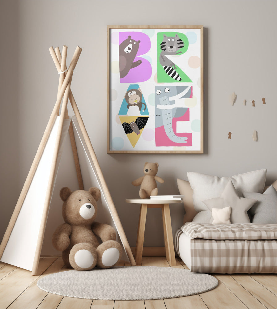 Wild Letters Fun - Art Print by Carla Daly