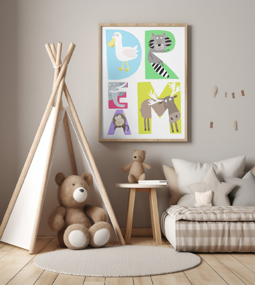 Animal Alphabet Fun - Art Print by Carla Daly