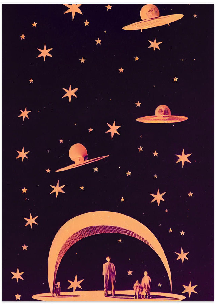 Galactic Dreamscape - Art Print by Treechild