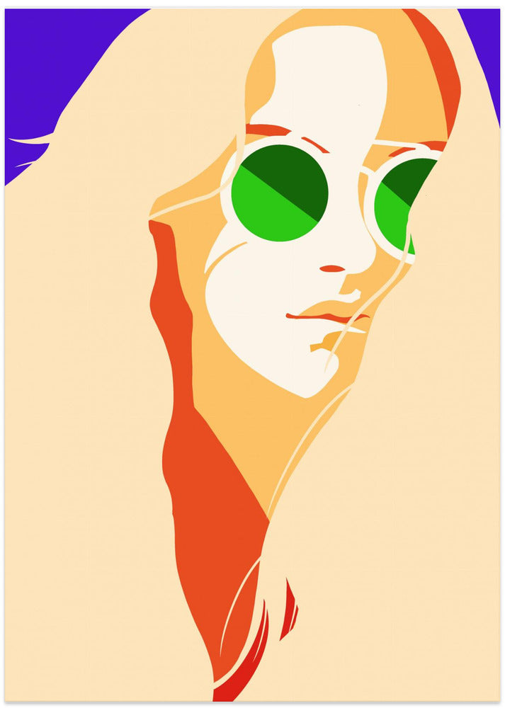 Hippie Girl - Art Print by Tomas Härstedt
