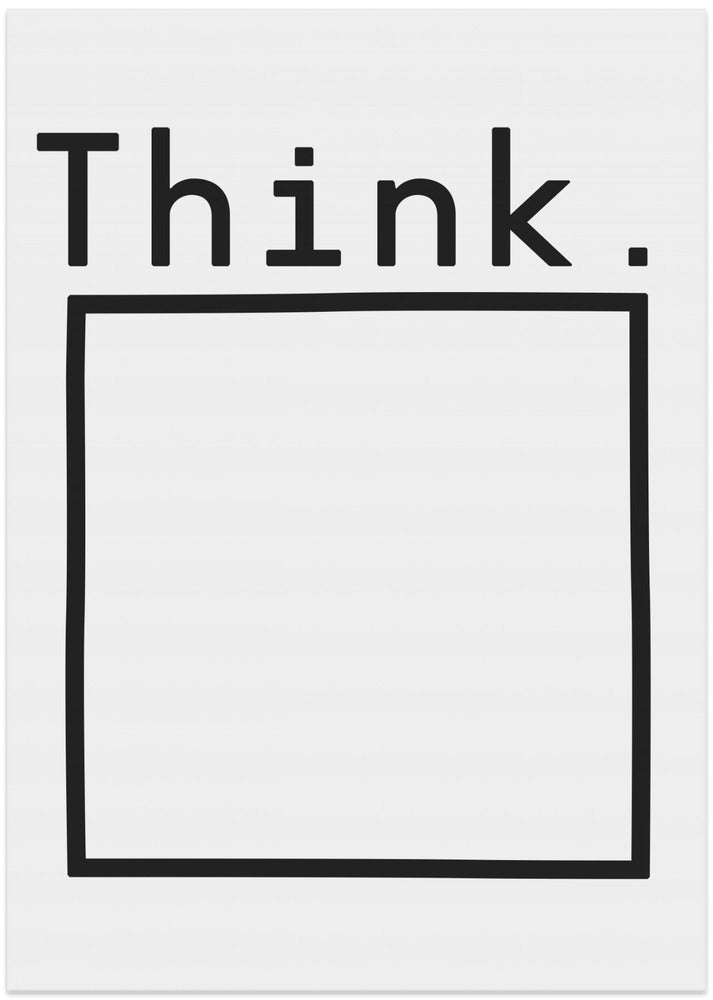 Think - Art Print by Florent Bodart