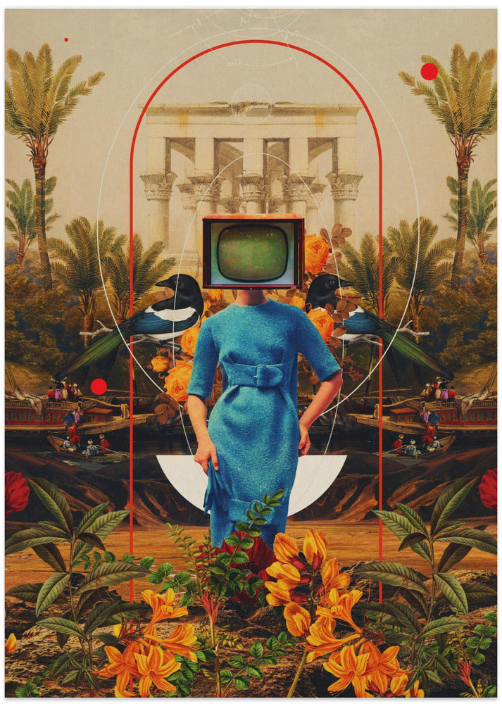 Her Asymmetries - Art Print by Frank Moth