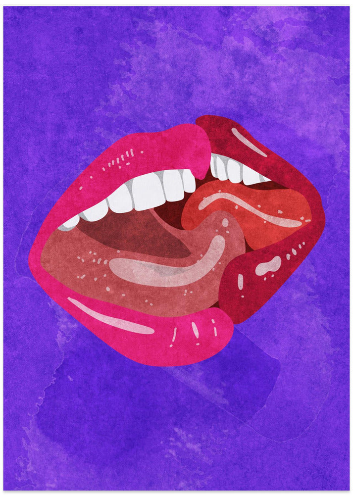 Kissing - Art Print by Raissa Oltmanns