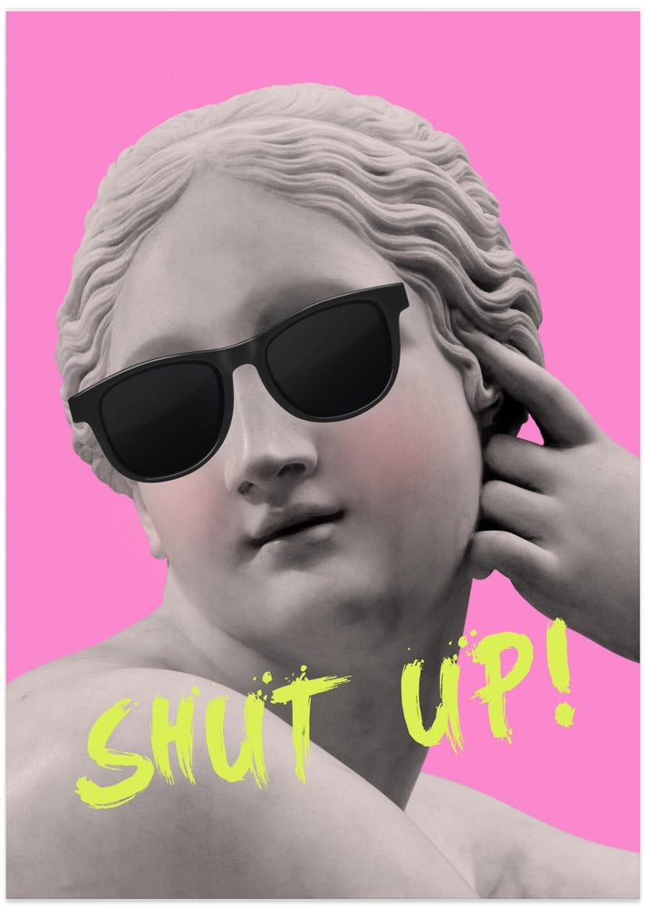 Shutuppinkyellow Ratioiso - Art Print by Grace Digital Art Co