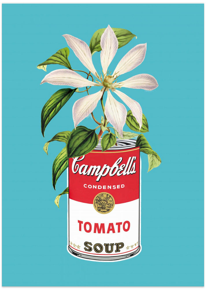 Campbells and Flowers - Art Print by Dikhotomy