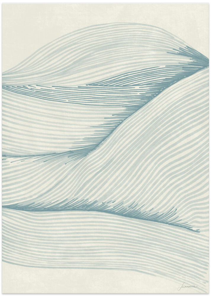 Ocean in lines 02 - Art Print by Lucrecia Caporale