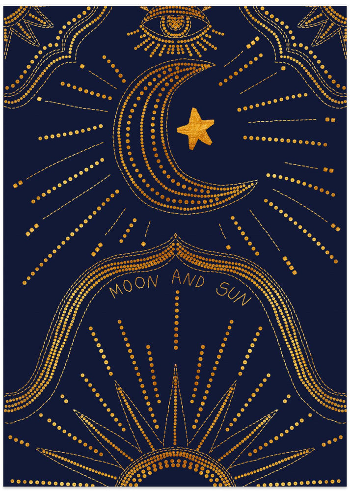 Moon and Sun - Art Print by DePaulo