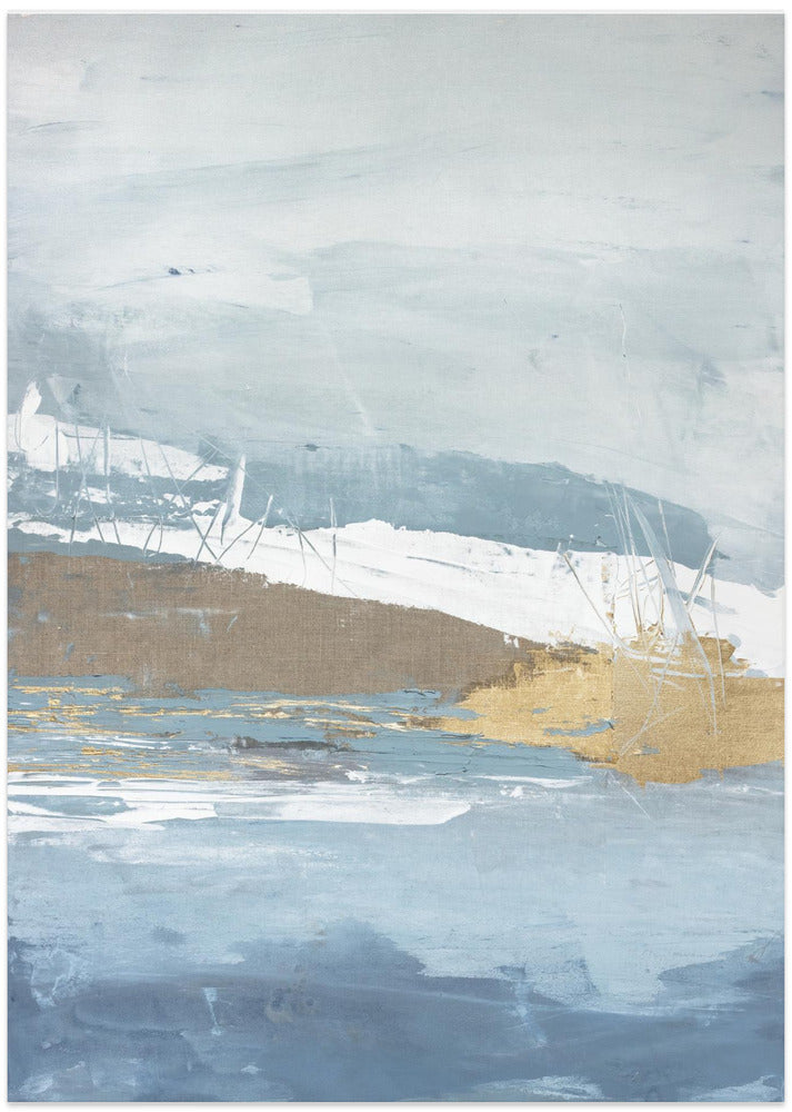 Golden Mist Horizon - Art Print by Julia Contacessi