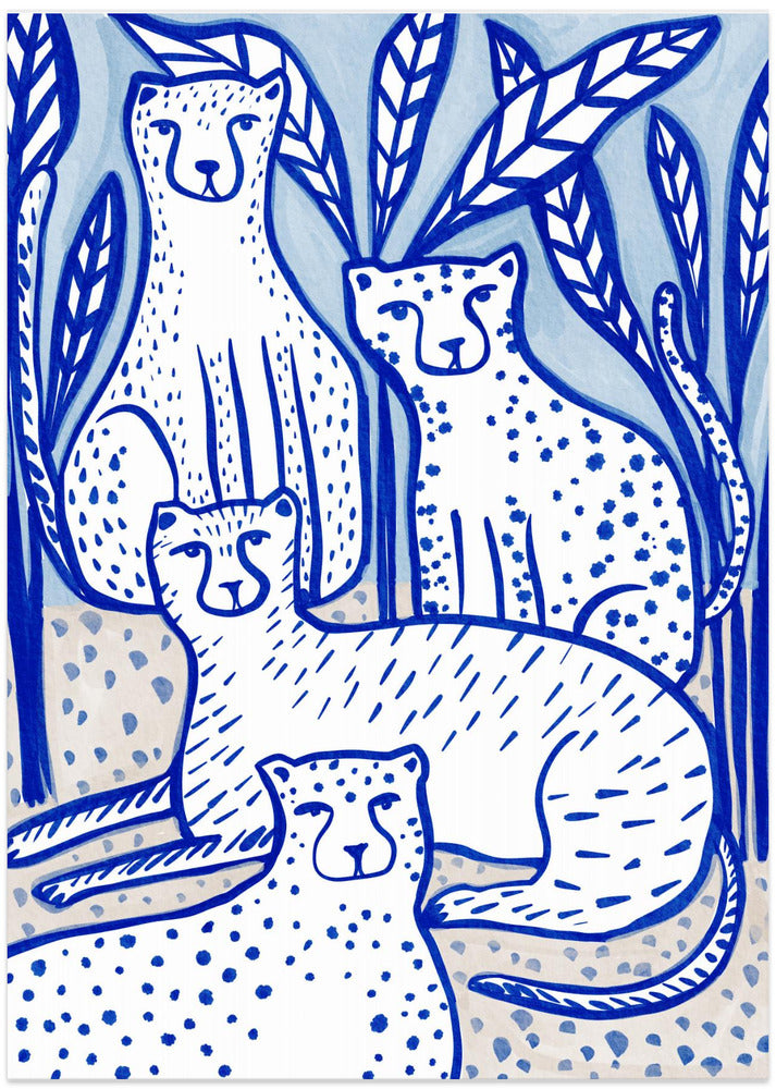 Wild Cats - Art Print by Nikita Jariwala