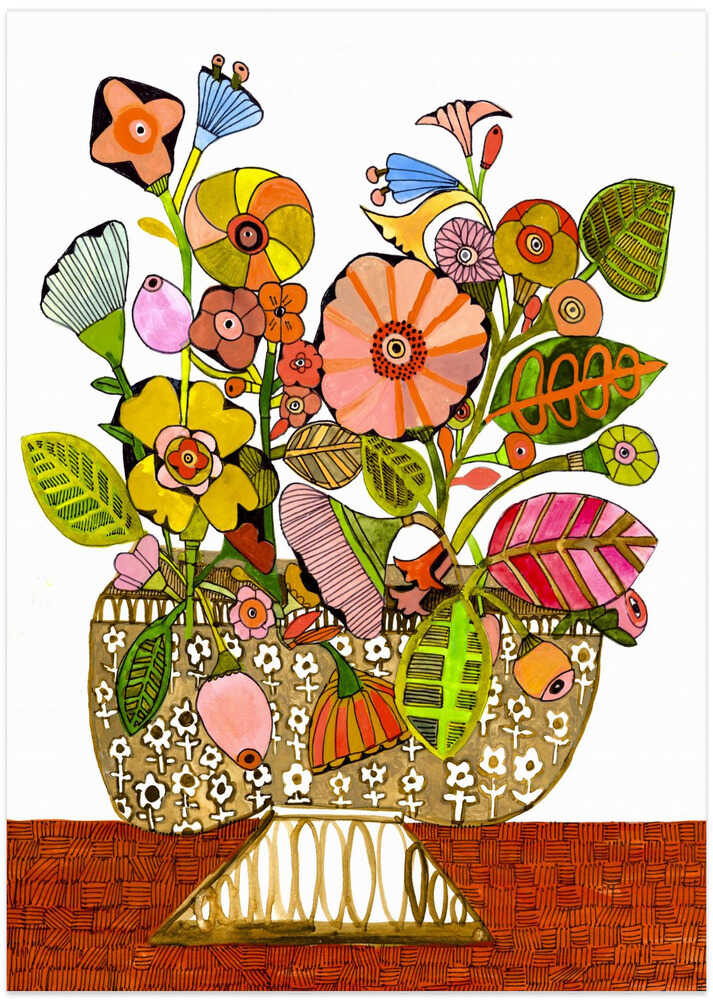 Wonkyvase - Art Print by Sharon Nullmeyer