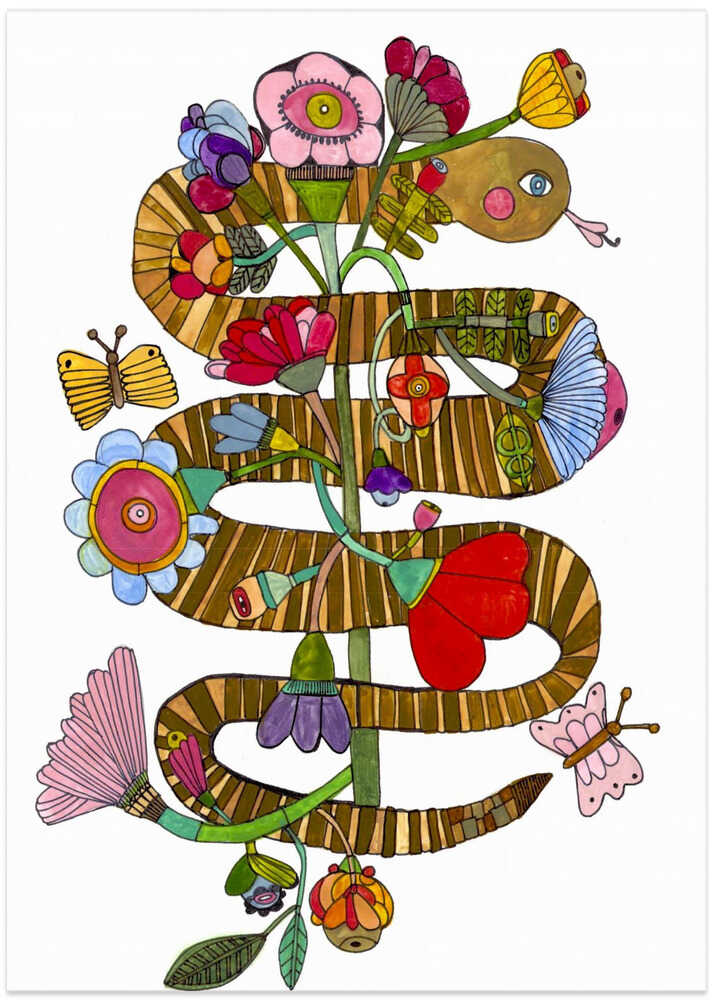 Snake Spirit - Art Print by Sharon Nullmeyer