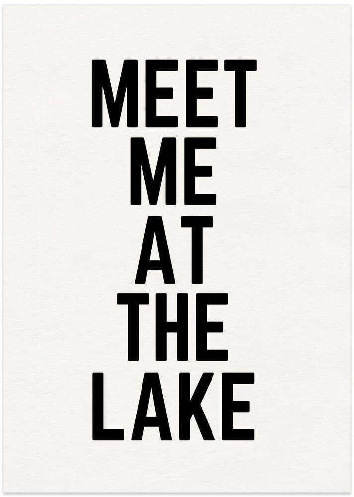 Meet Me At The Lake - Art Print by Wild Violets