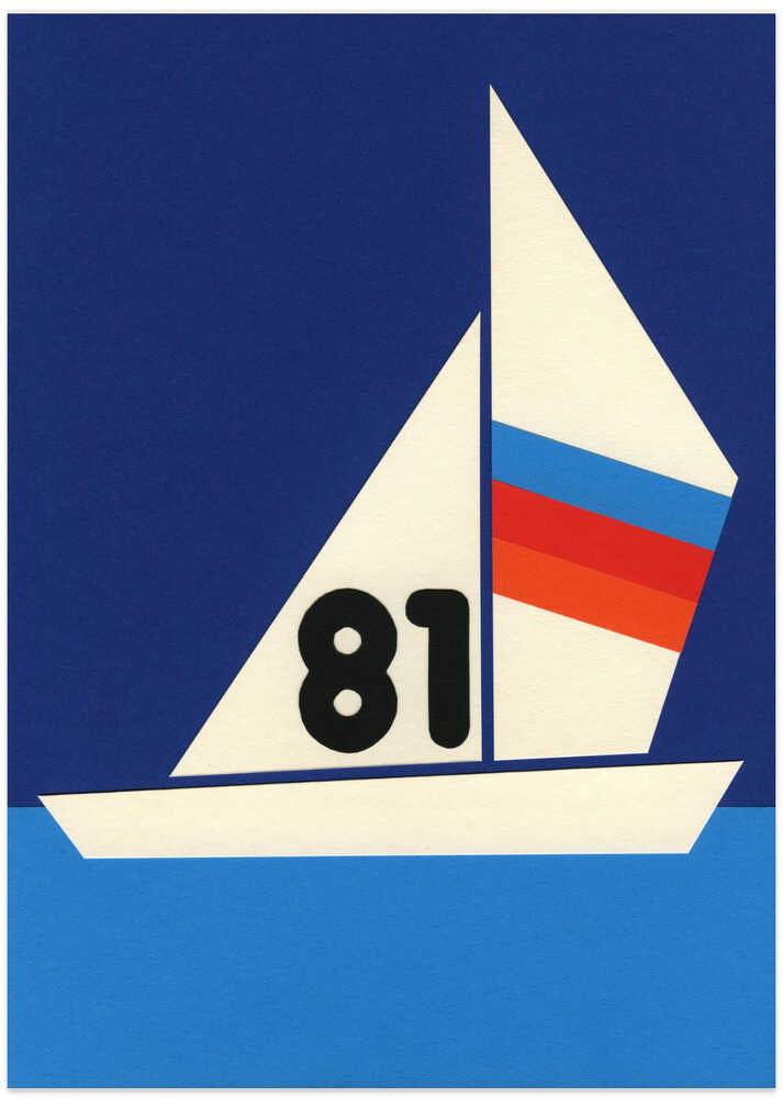Blue Water Sailing 81 - Art Print by Rosi Feist