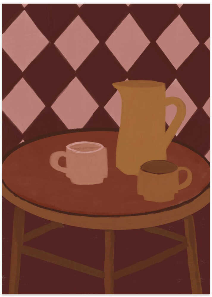 Retro Coffee Time - Art Print by The Art Concept