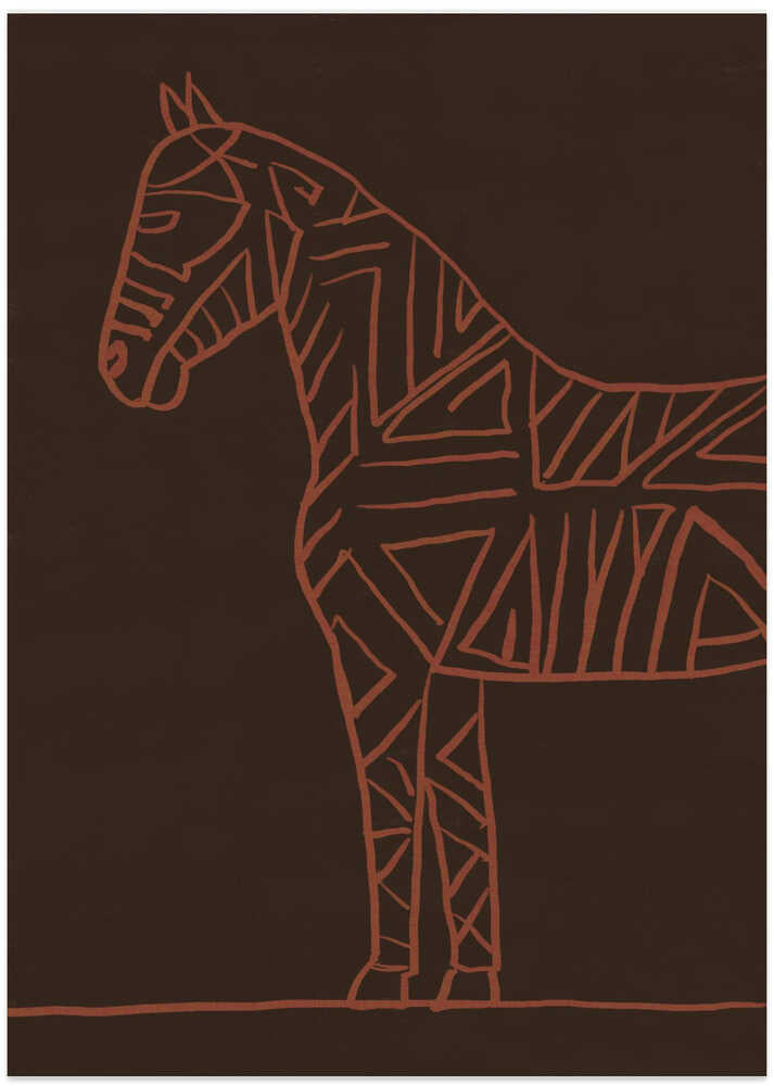 Horse line art - Art Print by The Art Concept
