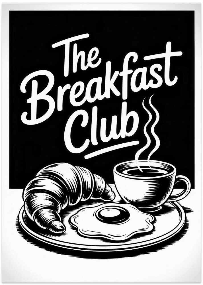 Classic Diner Breakfast - Art Print by Melloi Art Prints