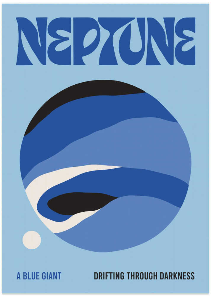 Neptune Blue Giant - Art Print by Patryk Krygowski